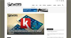 Desktop Screenshot of ipadtips.com
